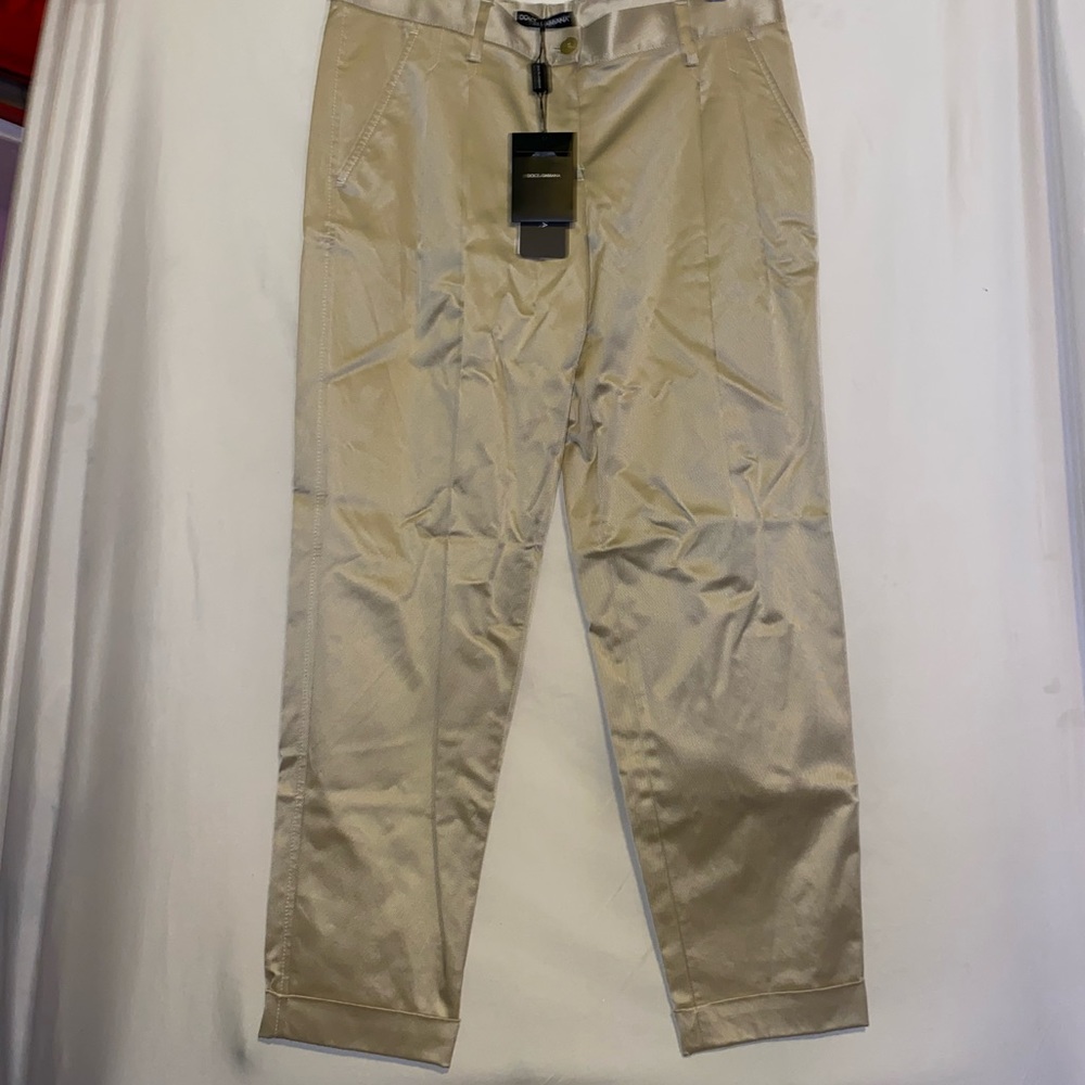 Dolce & Gabbana D&G Womens Pantalones Beige sz44